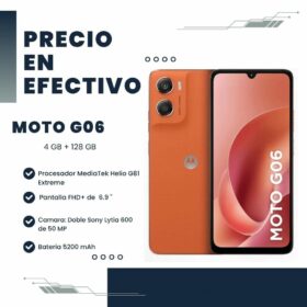 Celular Moto G06 4GB RAM 128GB Orange