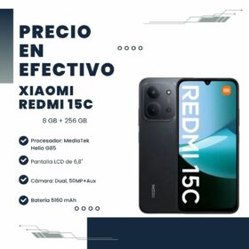 Celular Xiaomi Redmi 15C 8GB RAM 256GB Midnight Black