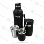 Set matero Acero Inox. (Termo/Yerbera/Mate/Bombilla) 1000Ml - Imagen 3