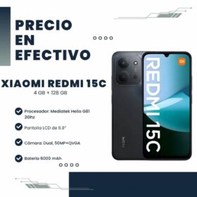 Celular Xiaomi Redmi LTE  15C 4GB RAM 128GB Midnight Black