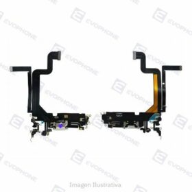 Flex Usb Pin Carga Microfono iPhone 14 Pro Max blanco