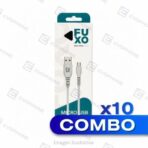 COMBO x10 CABLE USB FUXO 2.4A - V8 Micro USB