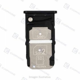 Bandeja Porta Sim y Memoria Dual Moto Z3 Play negro