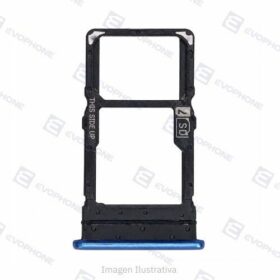Bandeja Porta Sim y Memoria Moto G100 Azul