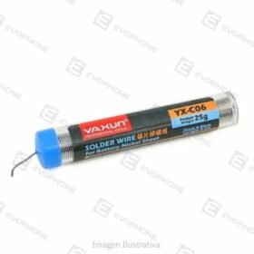 Estaño Niquelado Para Soldadura De Baterías (0.8mm  L:3,5m) YAXUN YX-C06