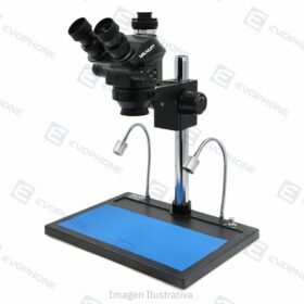 Trino Microscopio YAXUN YX-AK45 + Base + 2 Luces LED