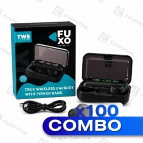 COMBO x100 Auricular Bluetooth FUXO F9 Premium Black TWS