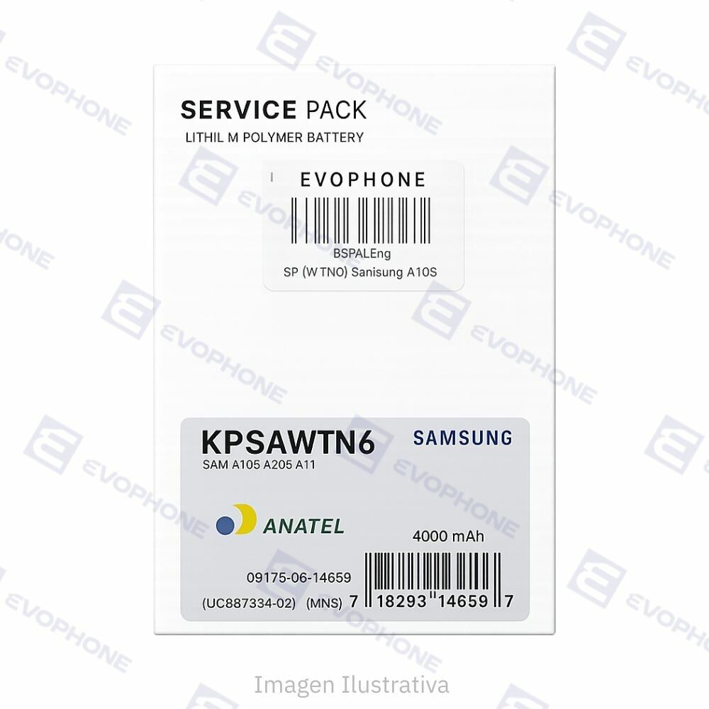 Bateria SERVICE PACK ORIGINAL (WTN6) Samsung A10S/A20S/A11 Bateria SERVICE PACK ORIGINAL (WTN6) Samsung A10S/A20S/A11 - Imagen 1