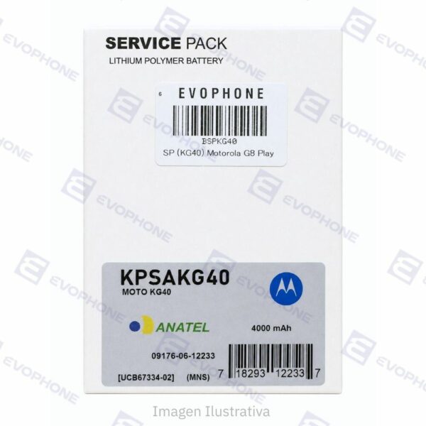 Bateria SERVICE PACK ORIGINAL (KG40) Motorola G8 Play / One Macro /E7 (XT2095 / 2020)