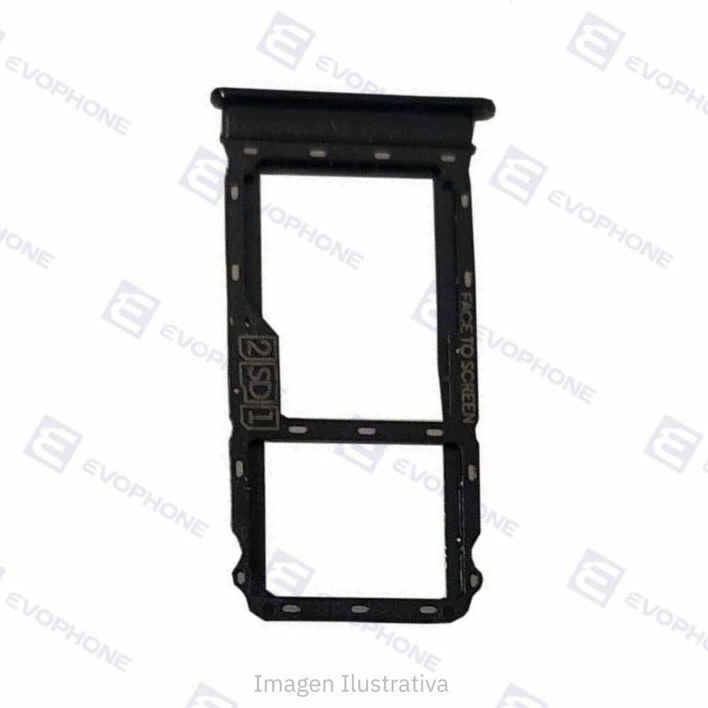 Bandeja Porta Sim y Memoria Moto G8 Plus Negro Bandeja Porta Sim y Memoria Moto G8 Plus Negro - Imagen 1