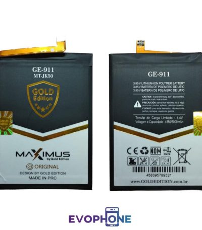 Bateria  GOLD EDITION Maximus (JK50) *GE-911* Moto E7pow/E7plus/G7pow/G9pl/G10/G20/G30/E40